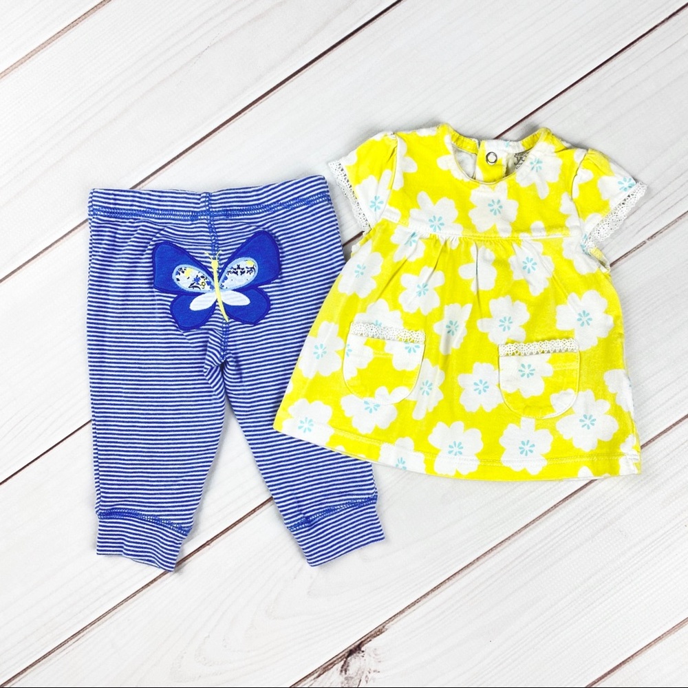 Carter's Yellow and Blue Kids Matching Set